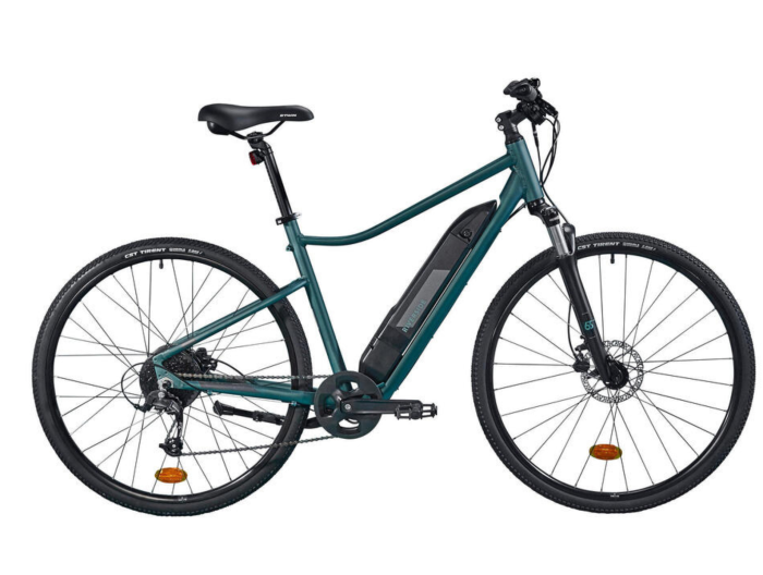 Riverside 500 E Gris/Vert - Vélo électrique Tout chemin 25km/h