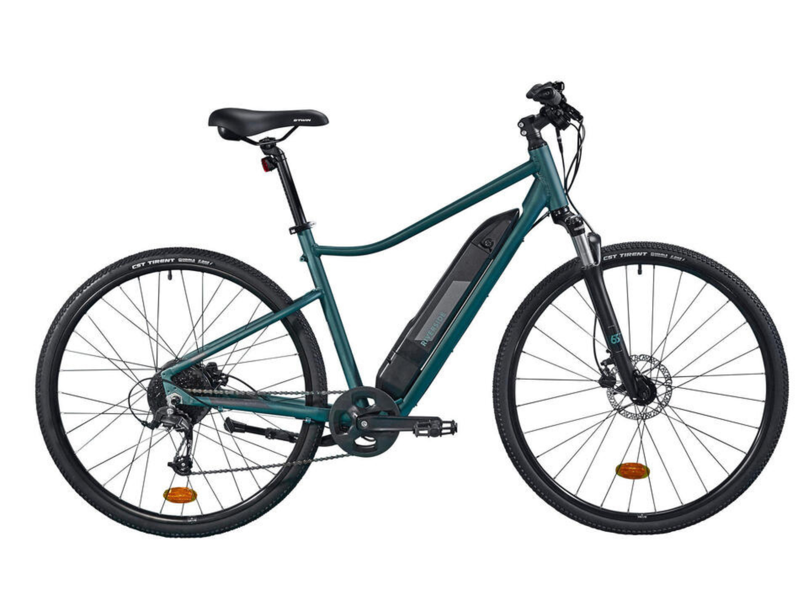 Riverside 500 E Gris/Vert - Vélo électrique Tout chemin 25km/h